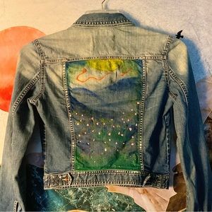 Kid’s Size S Hand-Painted Jean Jacket